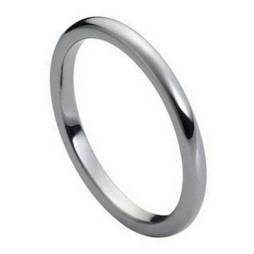 2mm High Polished Tungsten Carbide Ring - Minimalist Thin Band