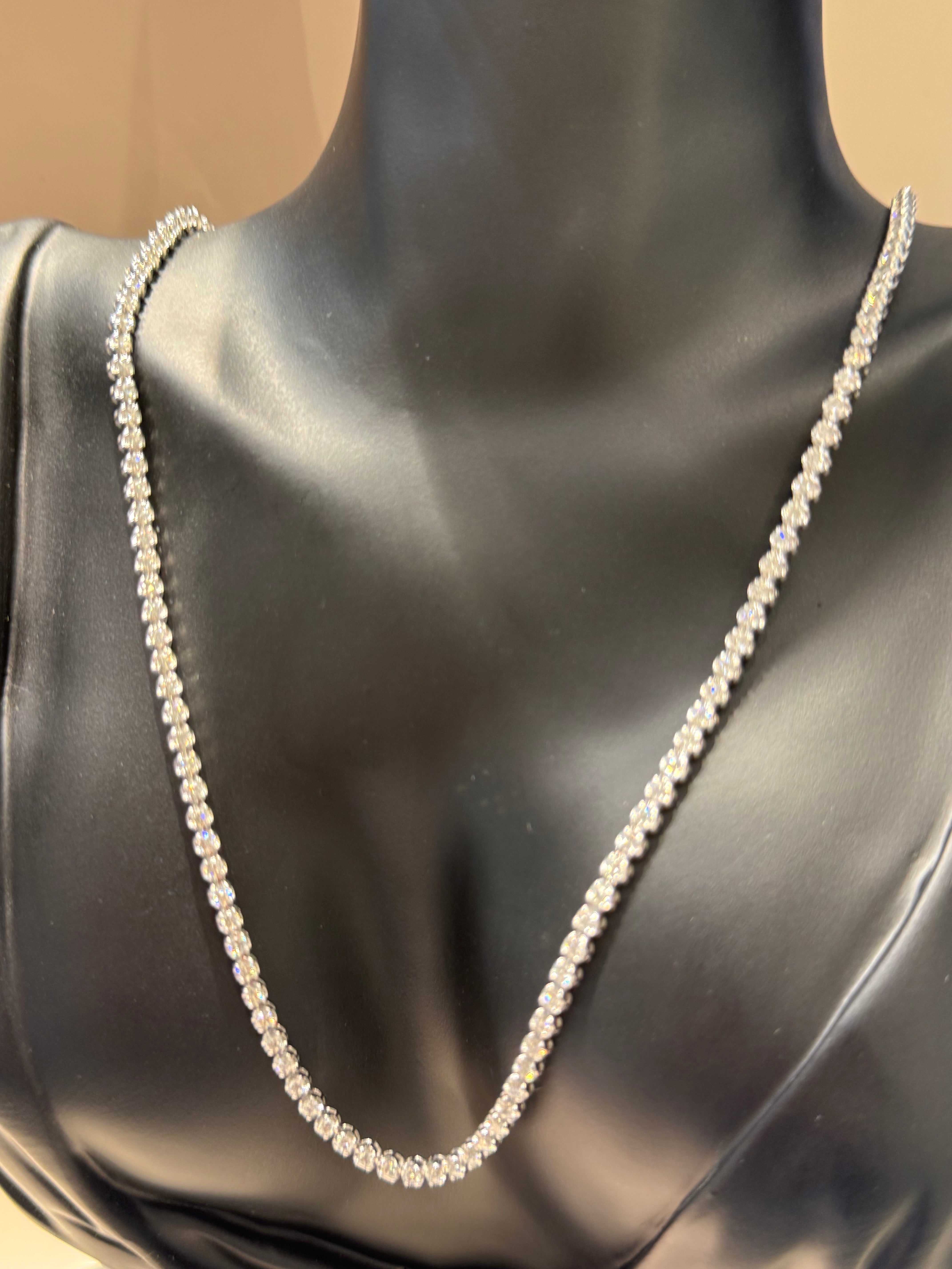 14K DIAMOND TENNIS NECKLACE