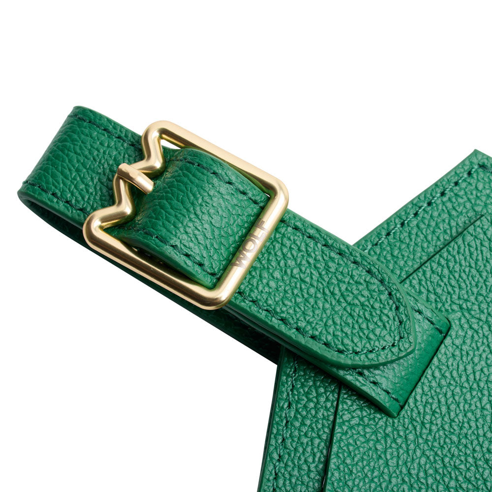 WOLF 1834 Mimi Luggage Tag – Forest Green Quilted Travel Tag - Image 5