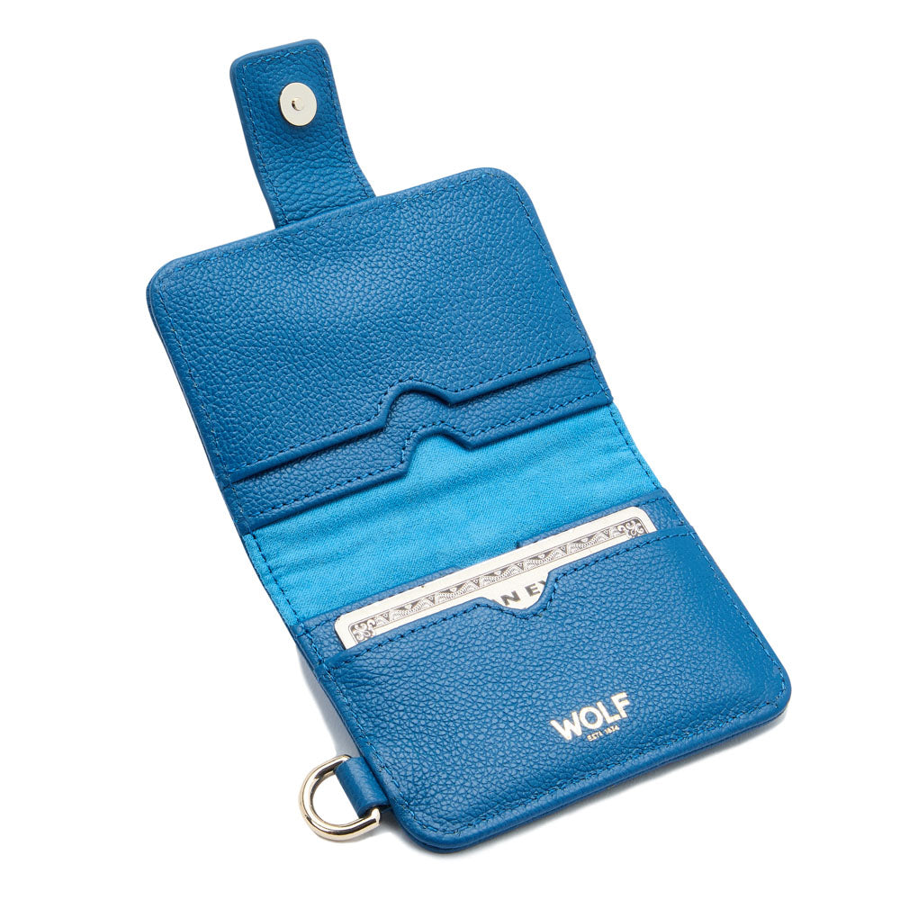 WOLF 1834 Mimi Credit Card Holder with Wristlet - Marine (4 Card Slots) - Image 5