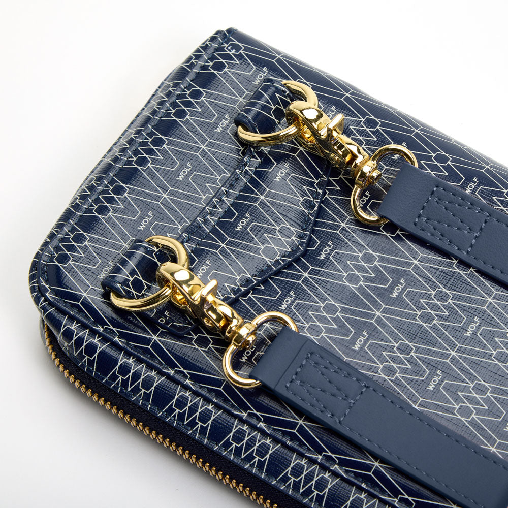 WOLF 1834 Signature Travel Case – Blue | RFID Blocking, Vegan Recycled Materials - Image 6
