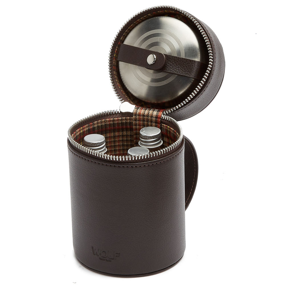 WOLF 1834 WM Brown Negroni Astuccio Beverage Case – Brown Leather - Image 2