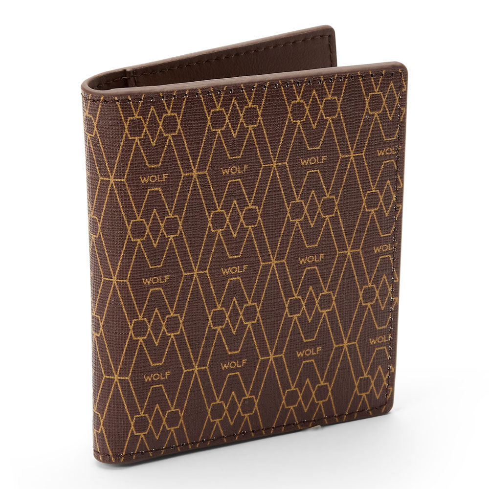 WOLF 1834 Signature ID Card Case – Brown (5 Card Slots, RFID Protection) - Image 2