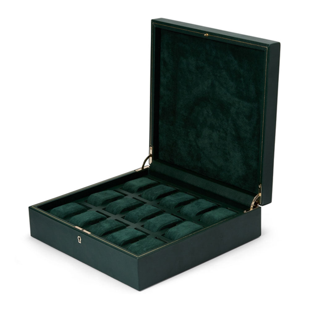 WOLF 1834 British Racing 15 Piece Watch Box – Green - Image 3