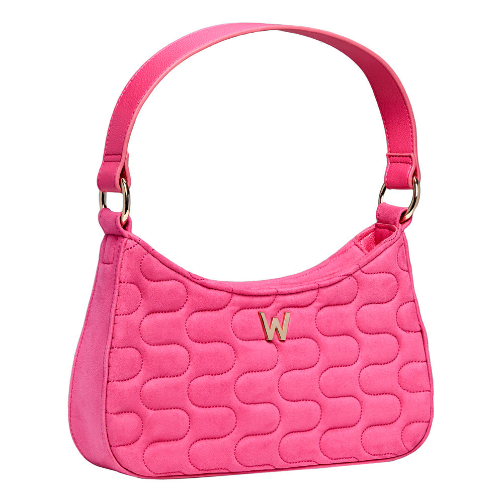 WOLF 1834 Mimi Swirl Shoulder Bag with Scarf - Pink Flash - Image 3