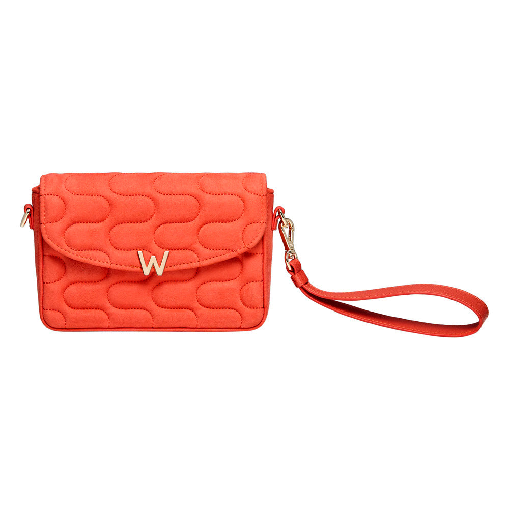 WOLF 1834 Mimi Swirl Cross Body Bag with Scarf – Radiant Red - Image 5