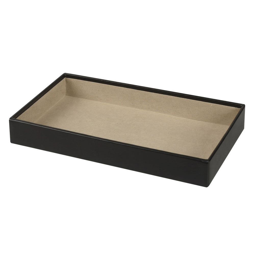 WOLF 1834 2" Vault Deep Tray – Black, Stackable Jewelry Organizer with LusterLoc™ Anti-Tarnish Lining - Image 2