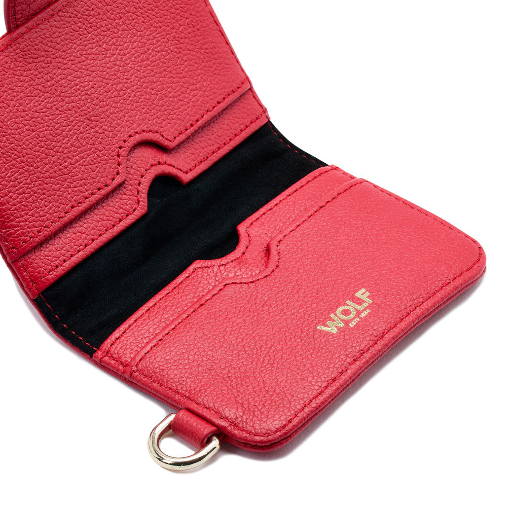 WOLF 1834 Mimi Credit Card Holder with Wristlet – Red - Image 6