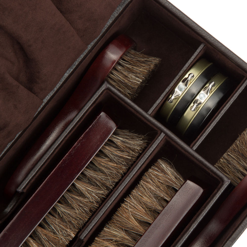 WOLF 1834 Blake Shoe Shine Kit – Brown Leather - Image 5