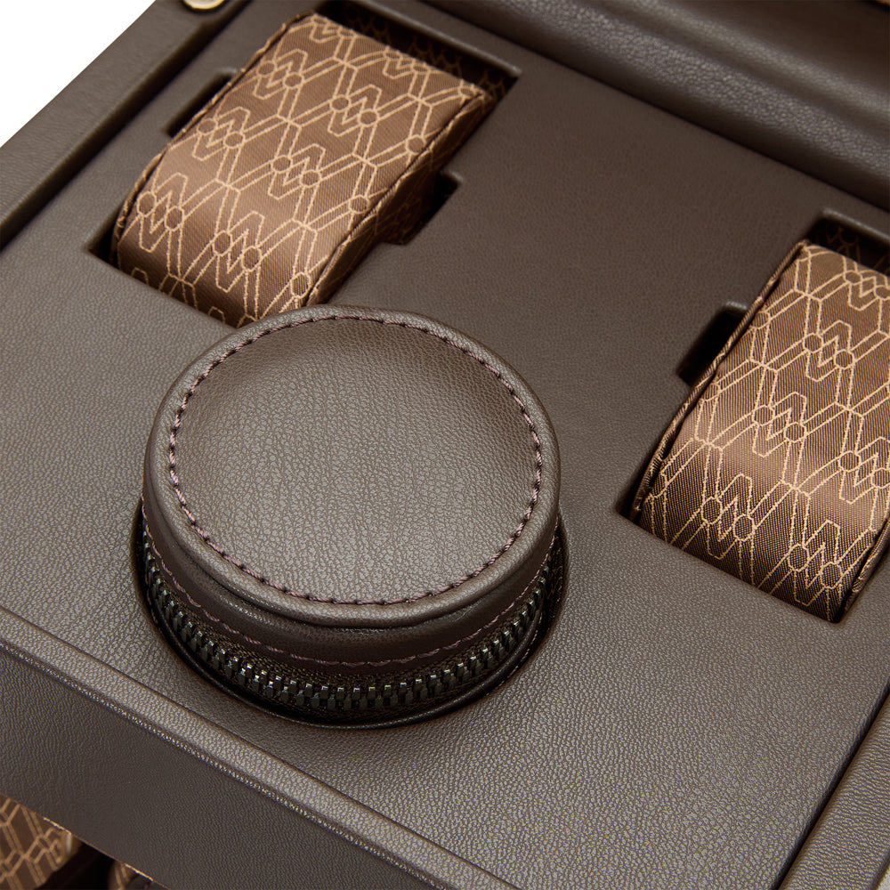 WOLF 1834 Earth Single Watch Winder – Coffee Apple Leather - Image 5