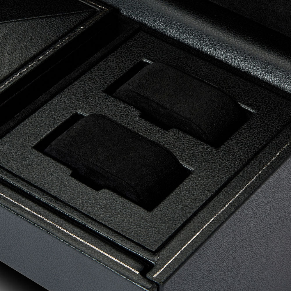 WOLF 1834 British Racing Triple Watch Winder with Storage – Black - Image 5