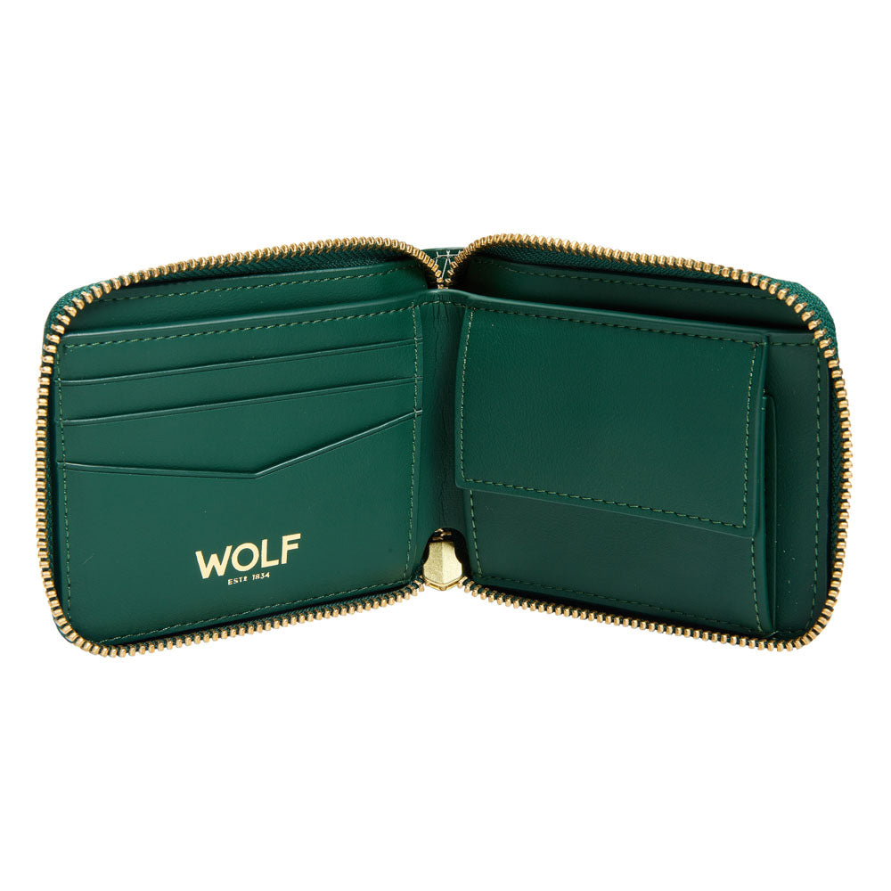 WOLF 1834 Signature Zip Wallet - Green - Image 2