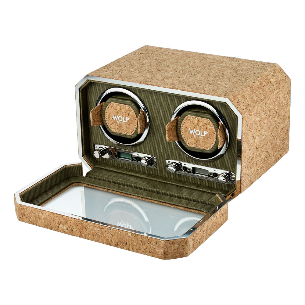 WOLF 1834 Cortica Double Watch Winder – Cork - Image 3