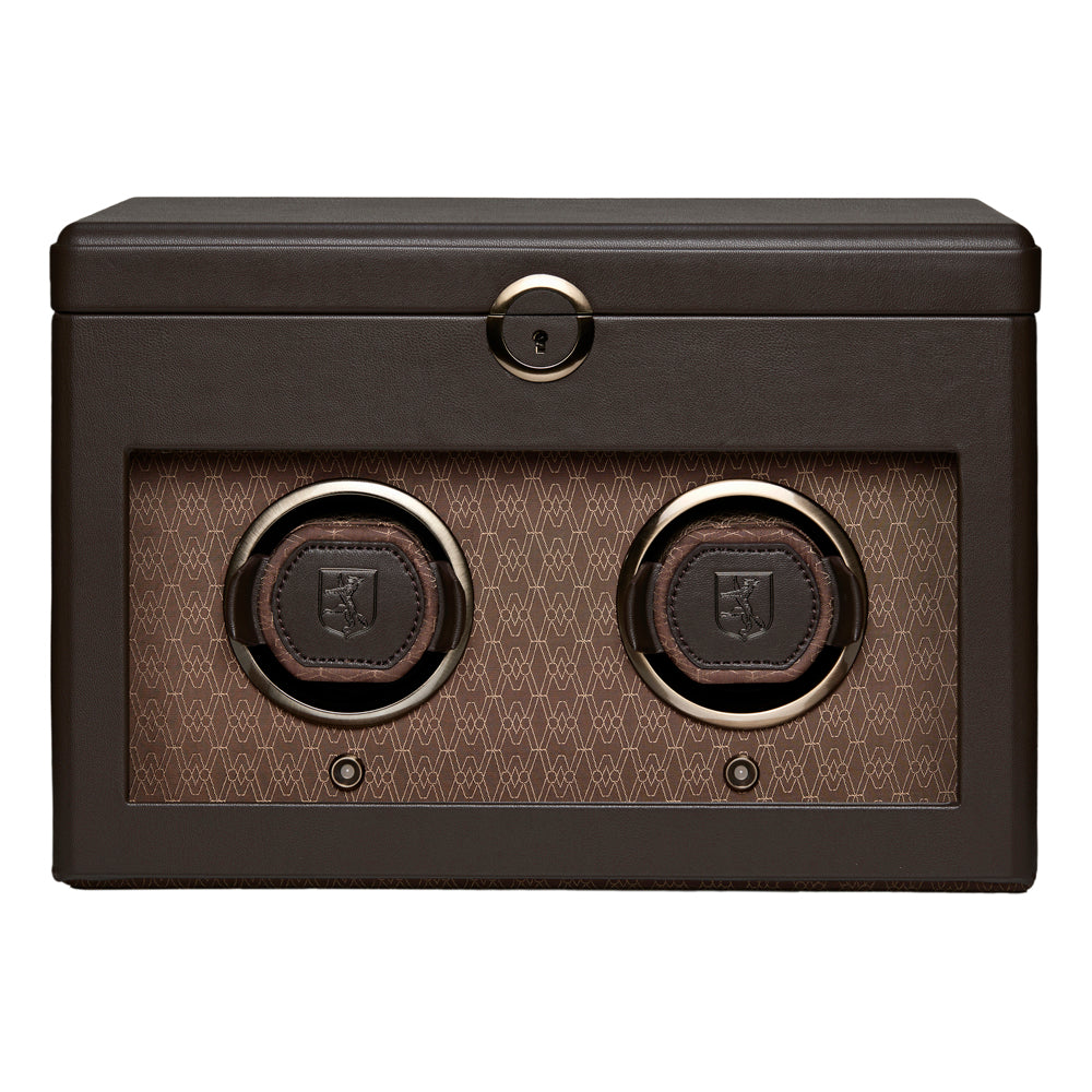 WOLF 1834 Earth Double Watch Winder – Coffee (190th Anniversary Edition) - Image 1