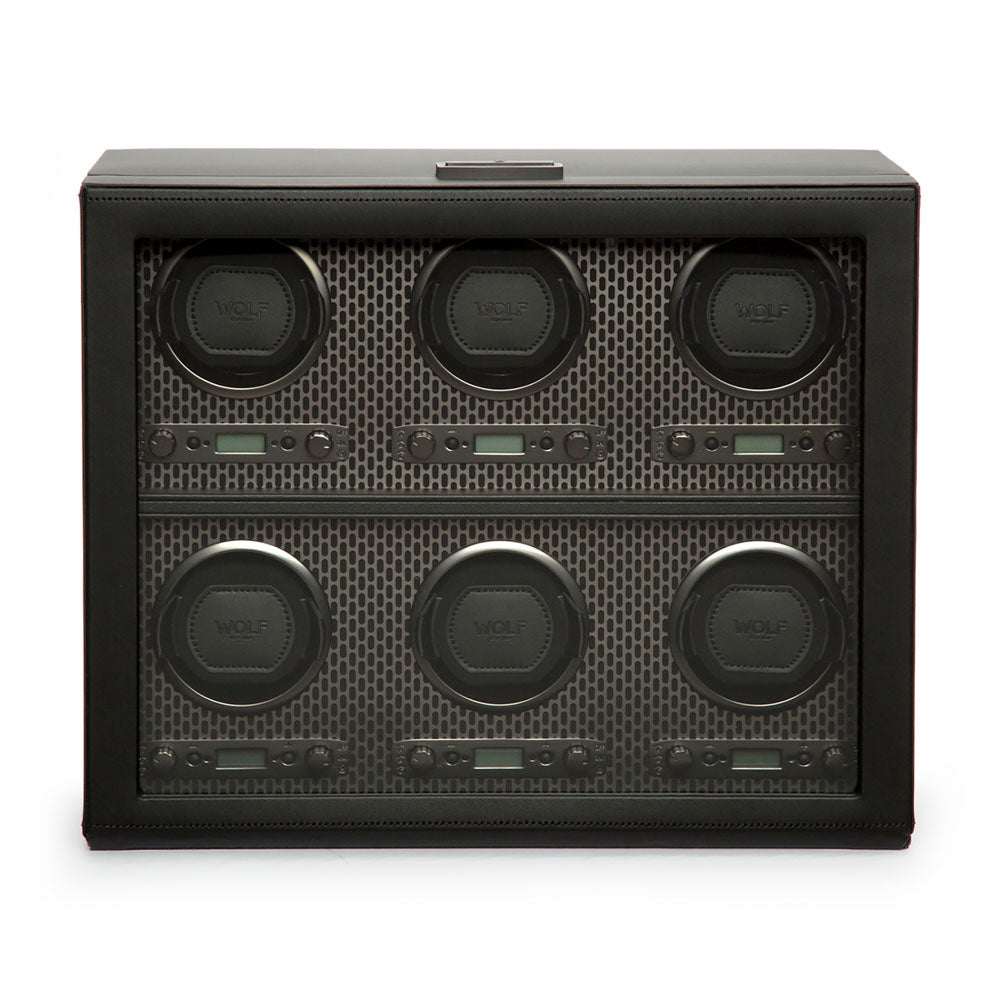 WOLF 1834 Axis 6 Piece Watch Winder – Powder Coat - Image 1