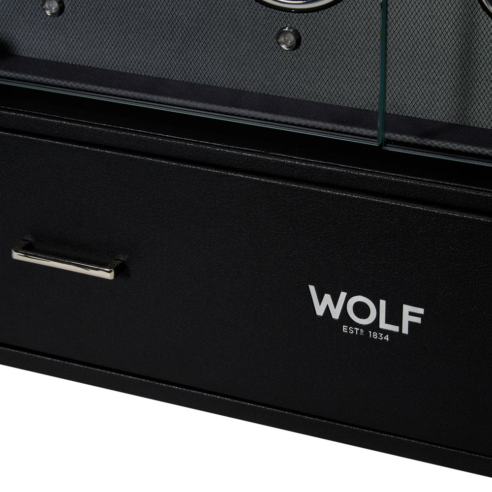 WOLF 1834 Classic 12-Piece Watch Winder Cabinet – Viceroy Black - Image 4