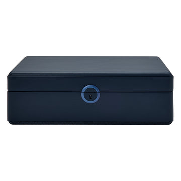 WOLF 1834 Earth 5-Piece Watch Box with Storage – Midnight Blue - Image 1