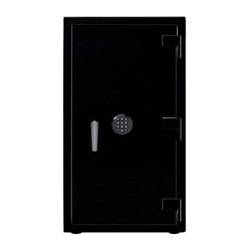 WOLF 1834 Atlas Watch & Jewelry Safe - Onyx/Gunmetal (11 Drawers, 30 Watch Capacity) - Image 1