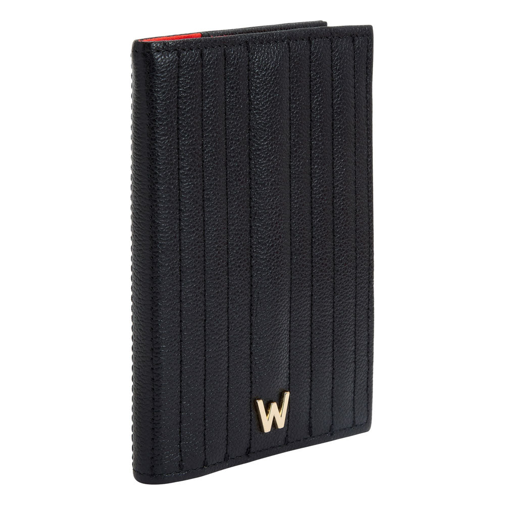 WOLF 1834 Mimi Passport Case - Black (RFID Blocking, Fits US/UK/EU/AU Passports) - Image 2