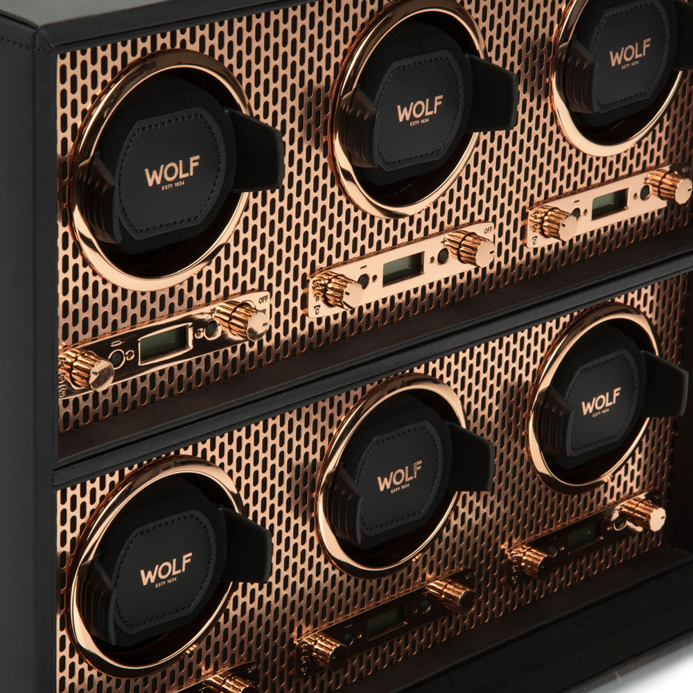 WOLF 1834 Axis 6-Piece Watch Winder - Copper - Image 4