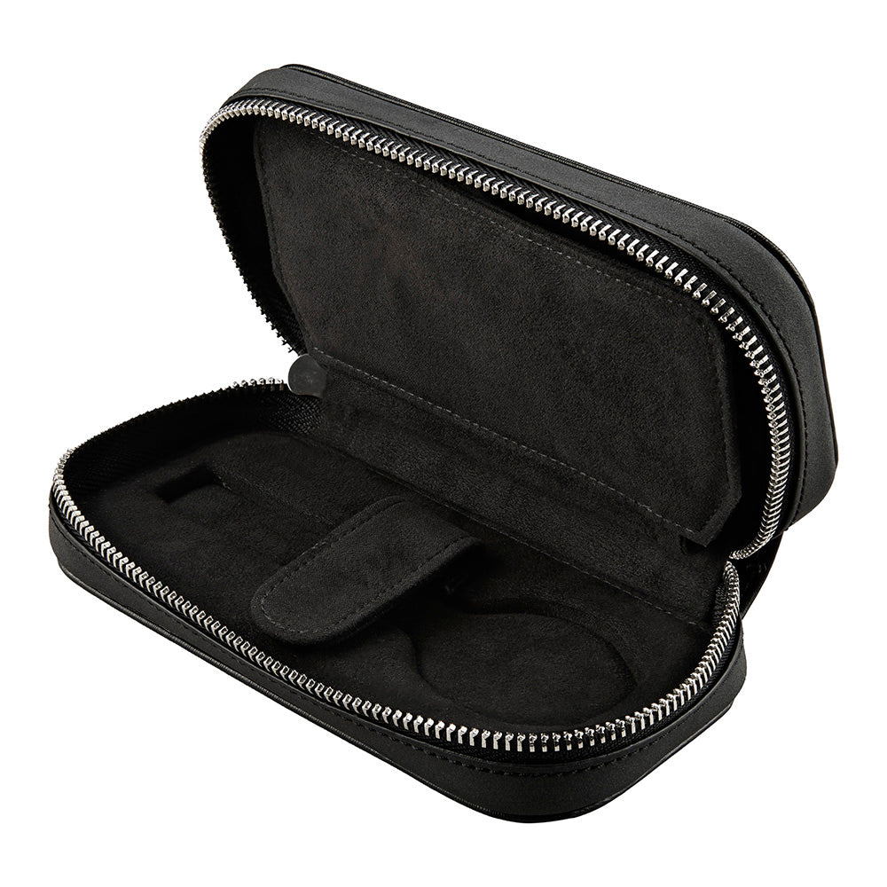 WOLF 1834 Philipp 2-Piece Watch Zip Case – Black Vegan Leather - Image 4