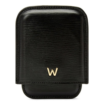 WOLF 1834 W Moulded Card Holder – Black, Sustainable Leather - Image 1