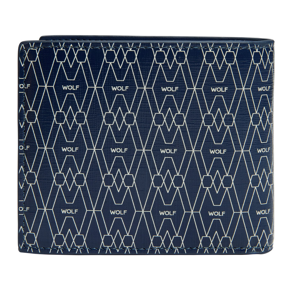 WOLF 1834 Signature Billfold - Blue | RFID Blocking Wallet with 8 Card Slots - Image 4