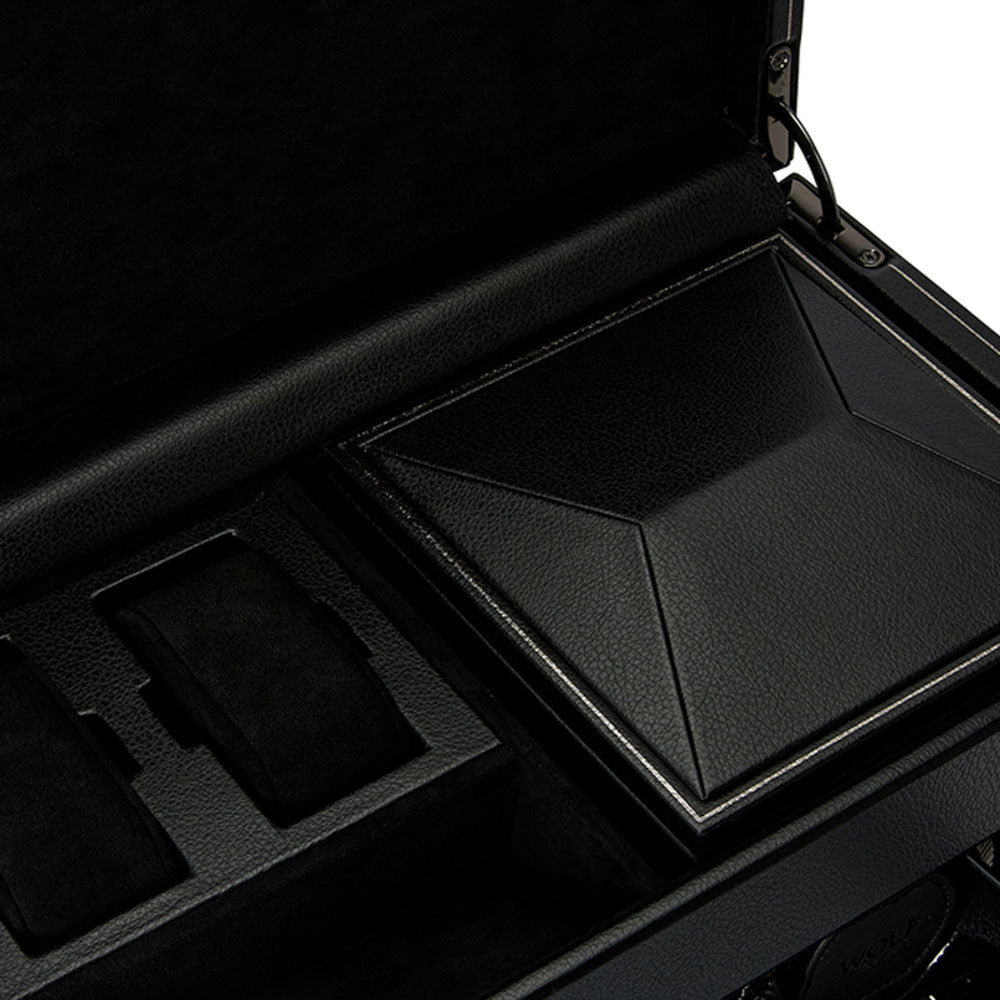 WOLF 1834 British Racing Double Watch Winder with Storage – Black - Image 7