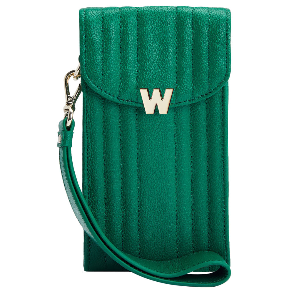 WOLF 1834 Mimi Phone Case with Wristlet & Lanyard – Forest Green - Image 2