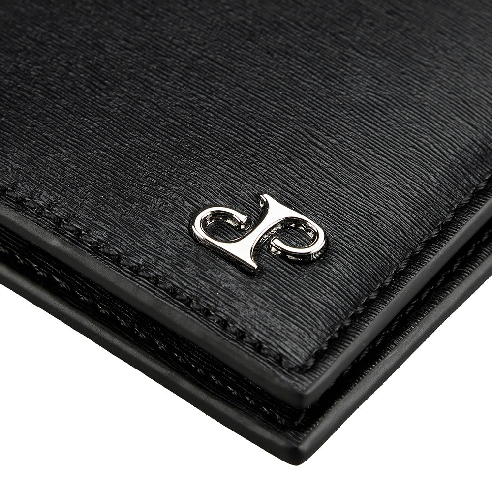 WOLF 1834 Philipp Billfold - Black Vegan Leather Wallet with RFID Protection - Image 4