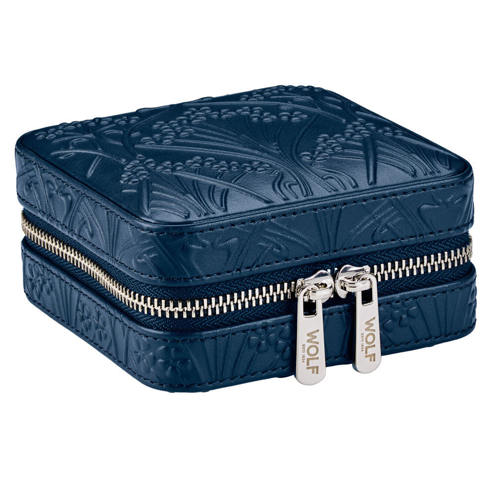 WOLF 1834 X Liberty Small Travel Zip Case – Navy - Image 2