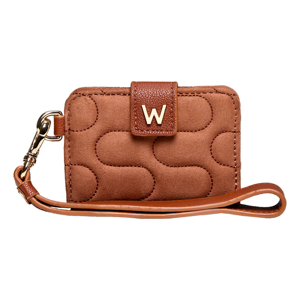 WOLF 1834 Mimi Swirl Card Case with Detachable Wristlet - Nutshell Brown - Image 2