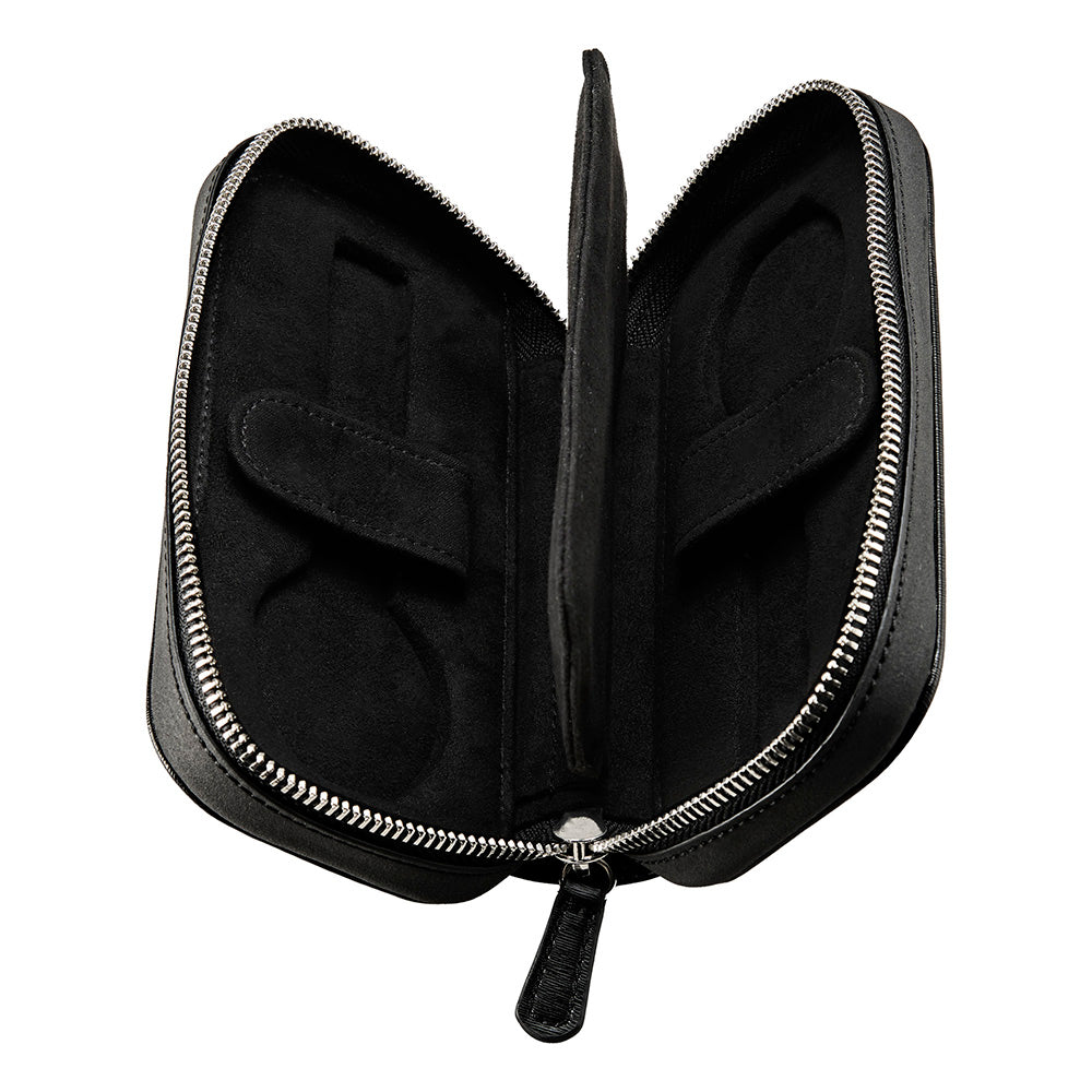WOLF 1834 Philipp 2-Piece Watch Zip Case – Black Vegan Leather - Image 5