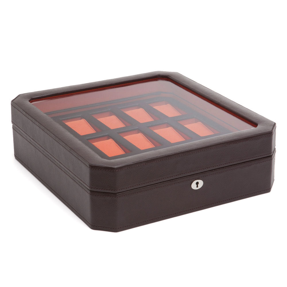 WOLF 1834 Windsor 15-Piece Watch Box – Windsor Brown/Orange - Image 1