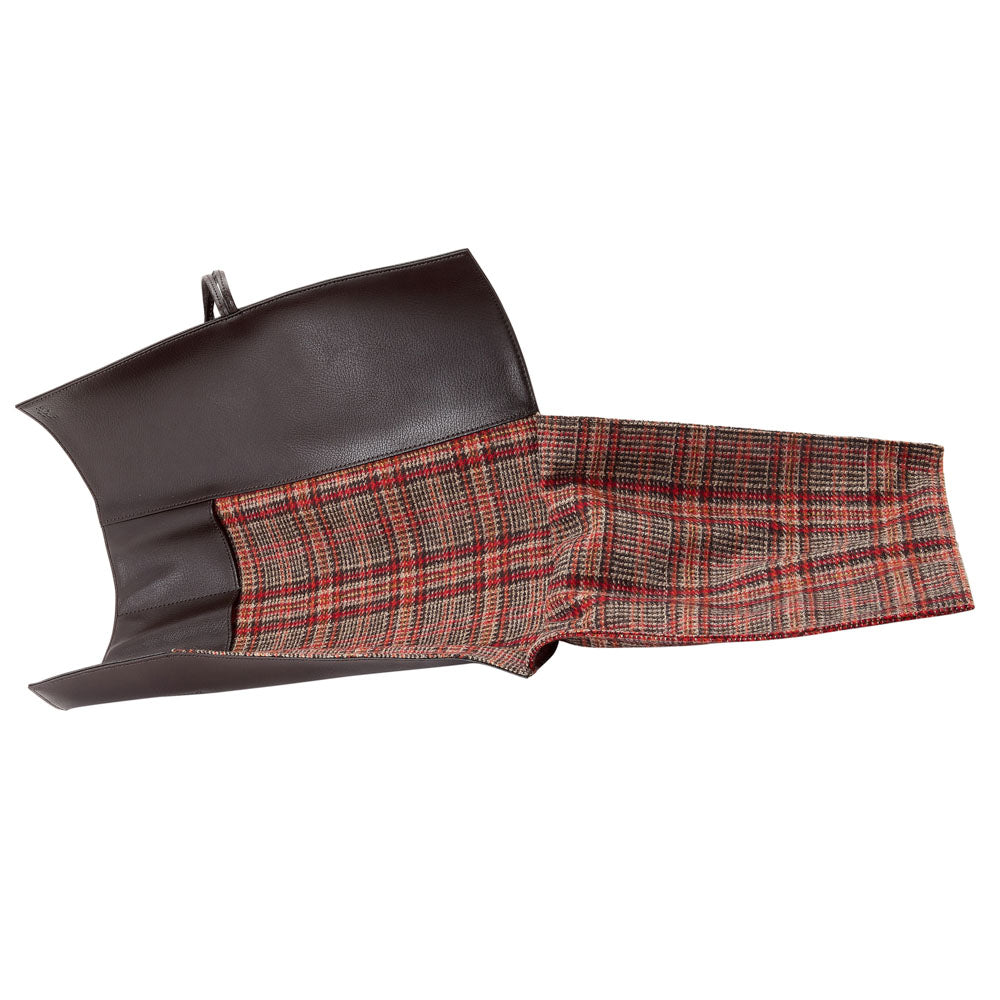 WOLF 1834 WM Brown Knife Roll – Brown Pebble Vegan Leather, 4-Knife Capacity - Image 4