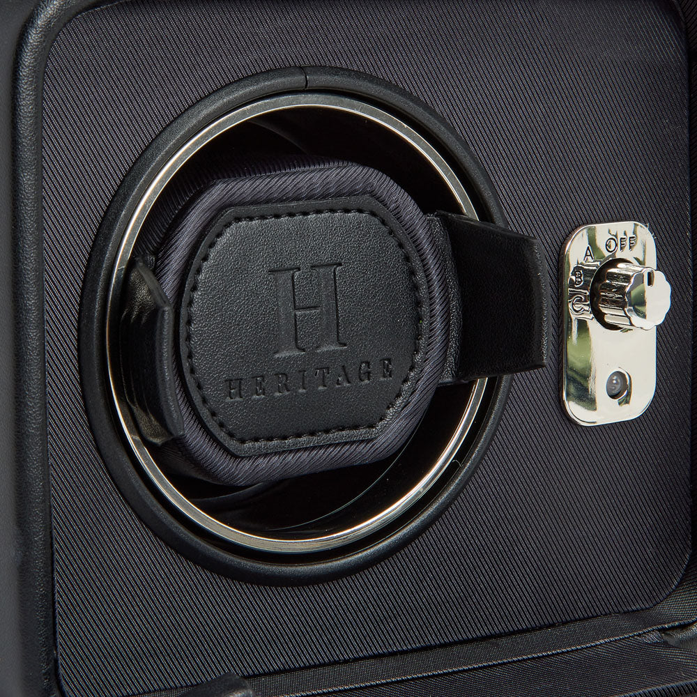 WOLF 1834 Windsor Single Watch Winder with Cover - Windsor Black - Image 4