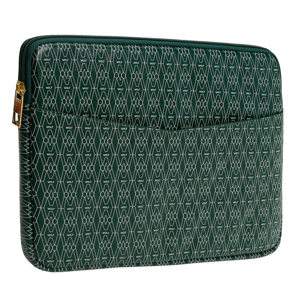 WOLF 1834 Signature Laptop Zip Case – Green - Image 2