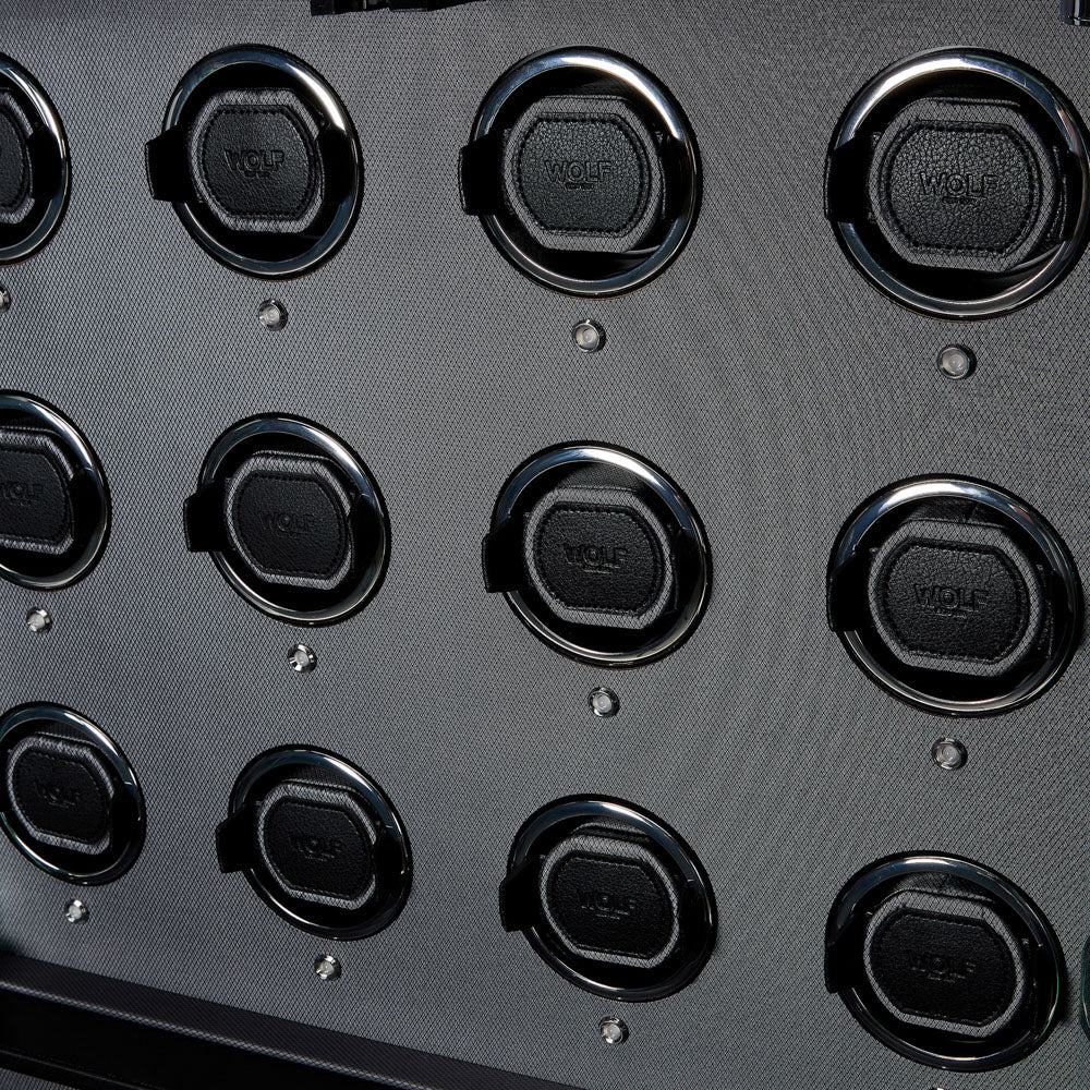 WOLF 1834 Classic 12-Piece Watch Winder Cabinet – Viceroy Black - Image 7