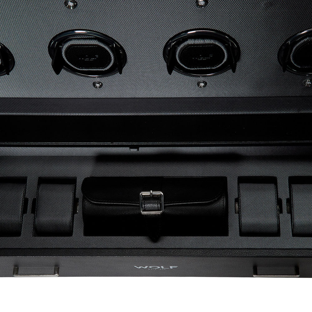 WOLF 1834 Classic 12-Piece Watch Winder Cabinet – Viceroy Black - Image 5
