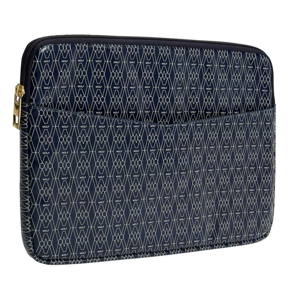 WOLF 1834 Signature Laptop Zip Case – Blue (13.5") - Image 2