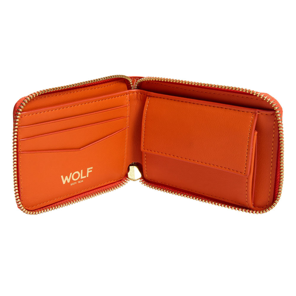 WOLF 1834 Signature Zip Wallet – Orange - Image 2