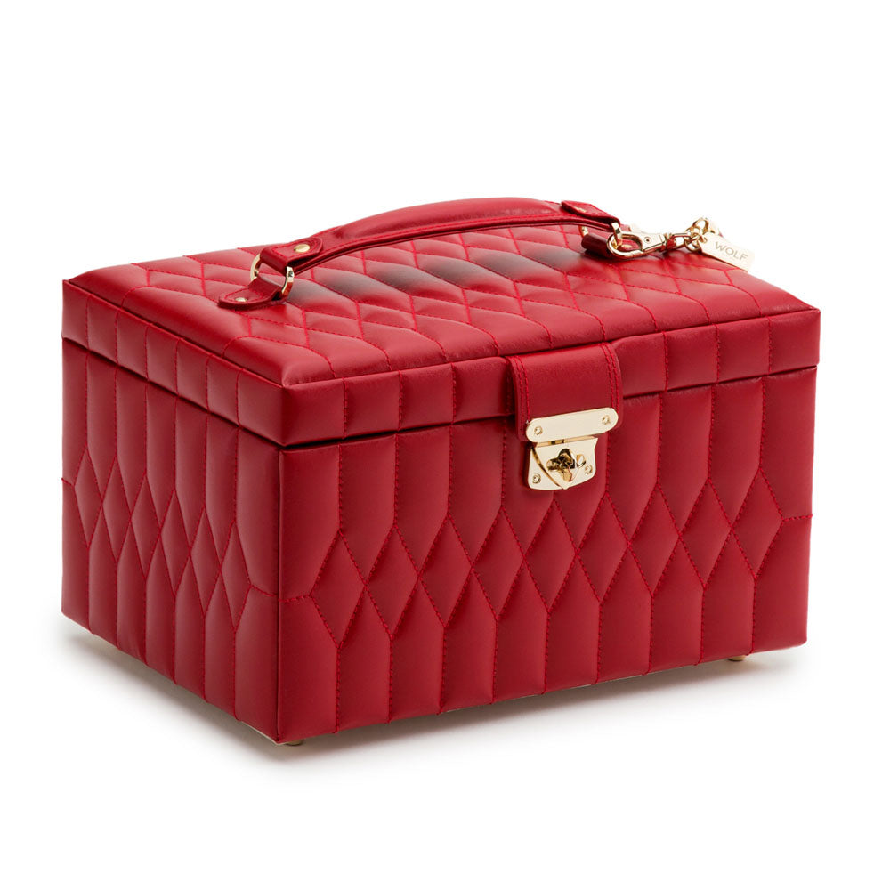 WOLF 1834 Caroline Medium Jewelry Case - Red - Image 2
