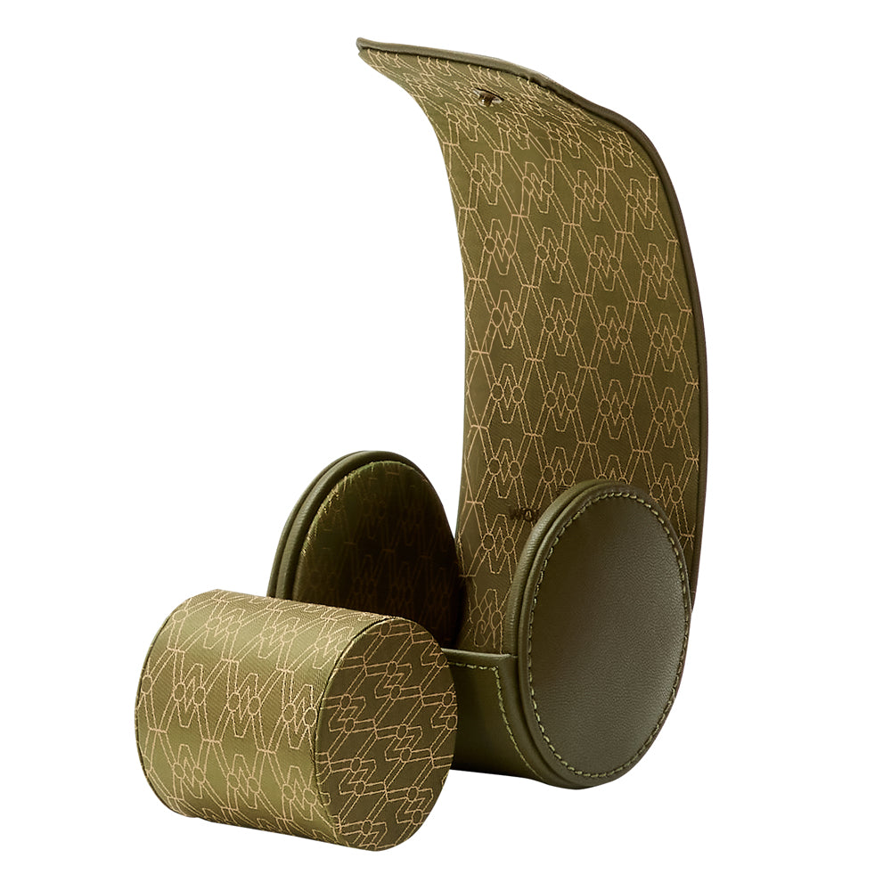 WOLF 1834 Earth Single Watch Roll – Olive Apple Leather - Image 4