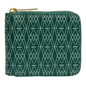 WOLF 1834 Signature Zip Wallet - Green - Image 1
