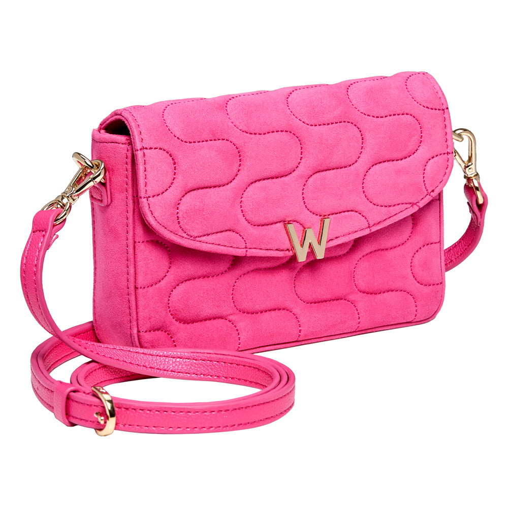 WOLF 1834 Mimi Swirl Cross Body Bag with Scarf – Pink Flash - Image 2