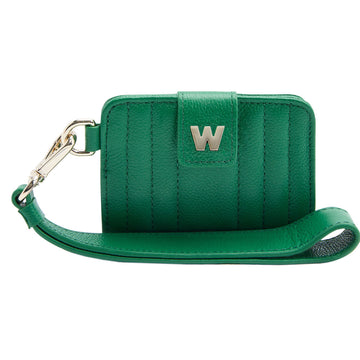 WOLF 1834 Mimi Credit Card Holder with Wristlet - Forest Green - Image 1