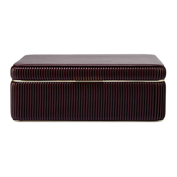 WOLF 1834 Bella Large Jewelry Box – Bordeaux, 3 Removable Trays with LusterLoc™ Lining - Image 1