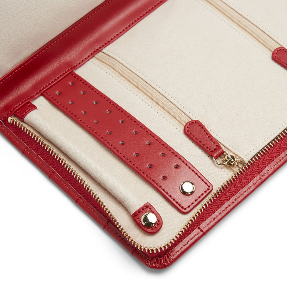 WOLF 1834 Caroline Large Jewelry Portfolio – Red - Image 4