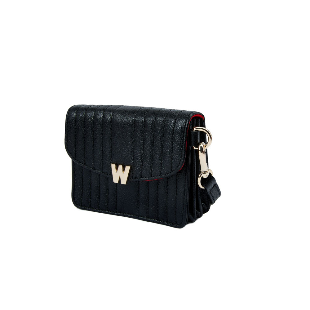 WOLF 1834 Mimi Mini Bag with Wristlet & Lanyard - Black - Image 6