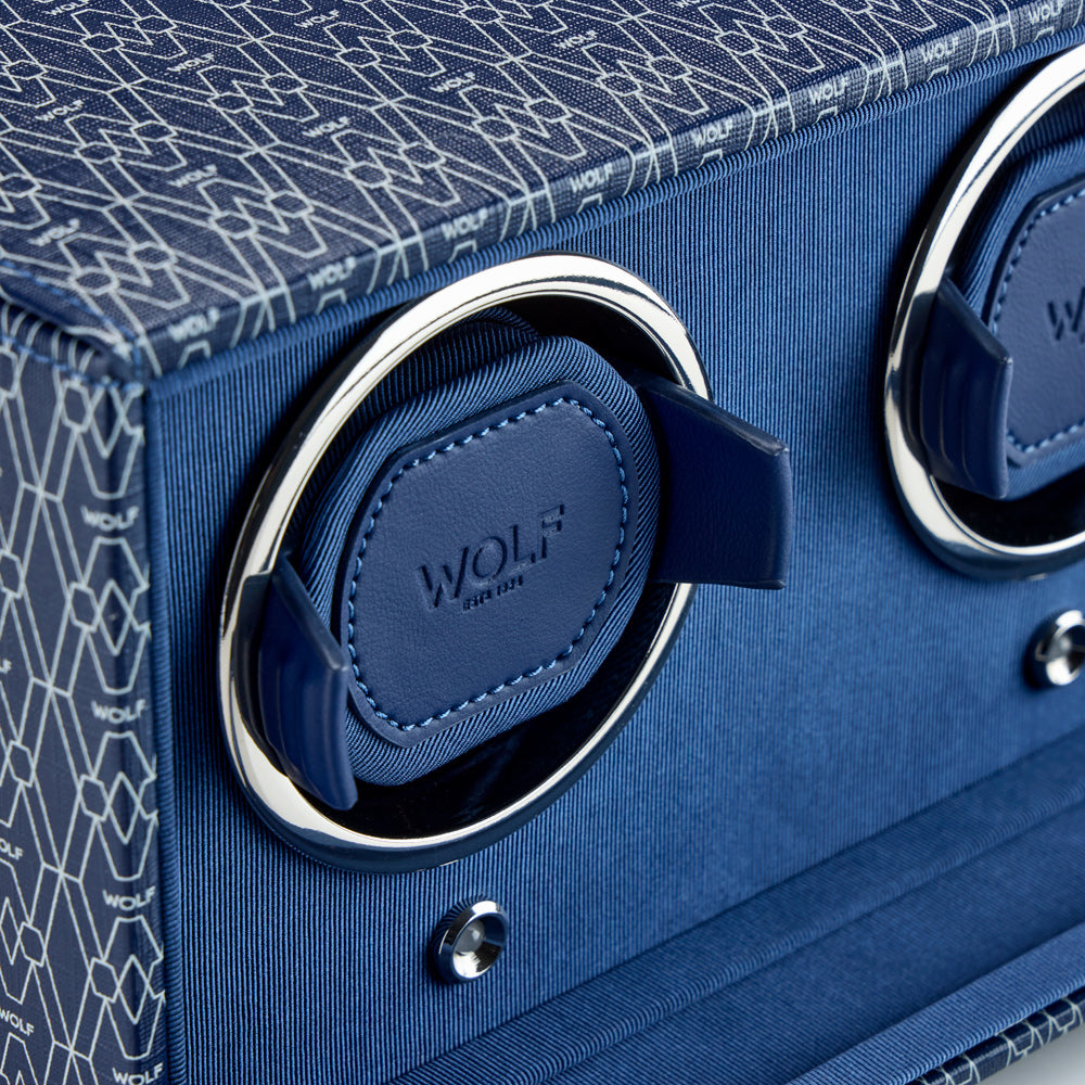 WOLF 1834 Signature Double Watch Winder – Blue - Image 5